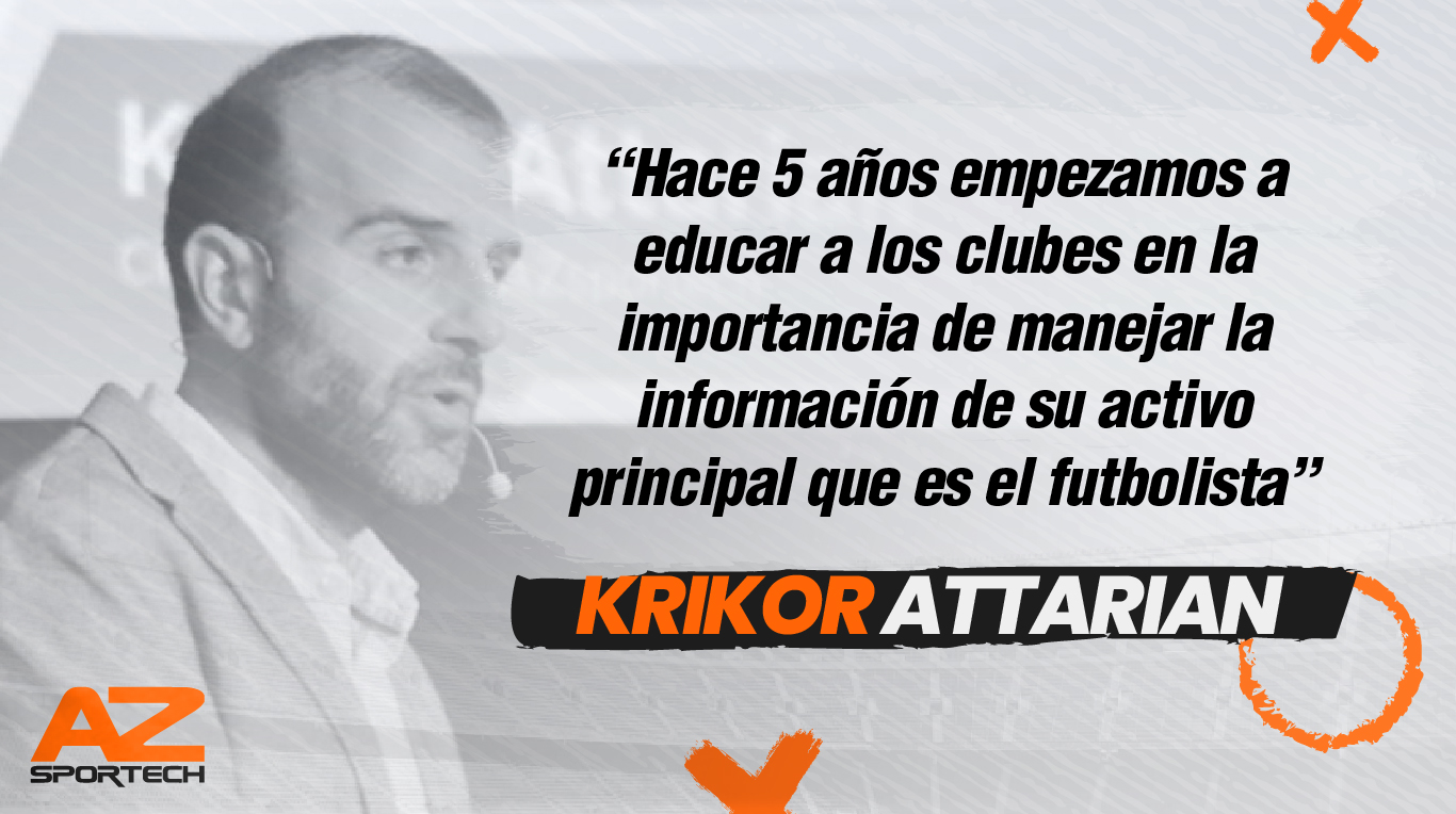 Hace 5 años empezamos a educar a los clubes en la importancia de empezar la información de su activo principal que es el futbolista